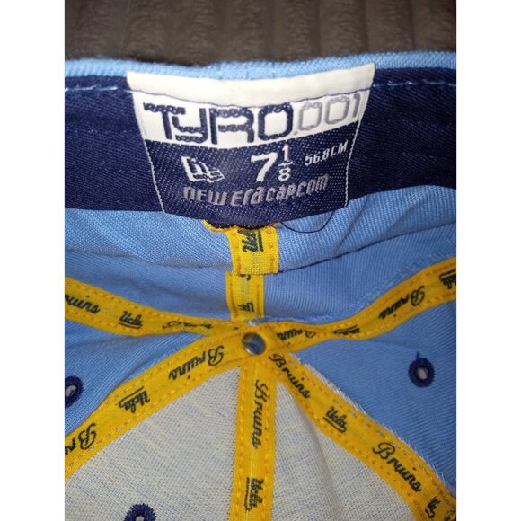 New Era UCLA Bruins Fitted Hat Men's Size 7 1/8 Light Blue Yellow Logo - Picture 6 of 8